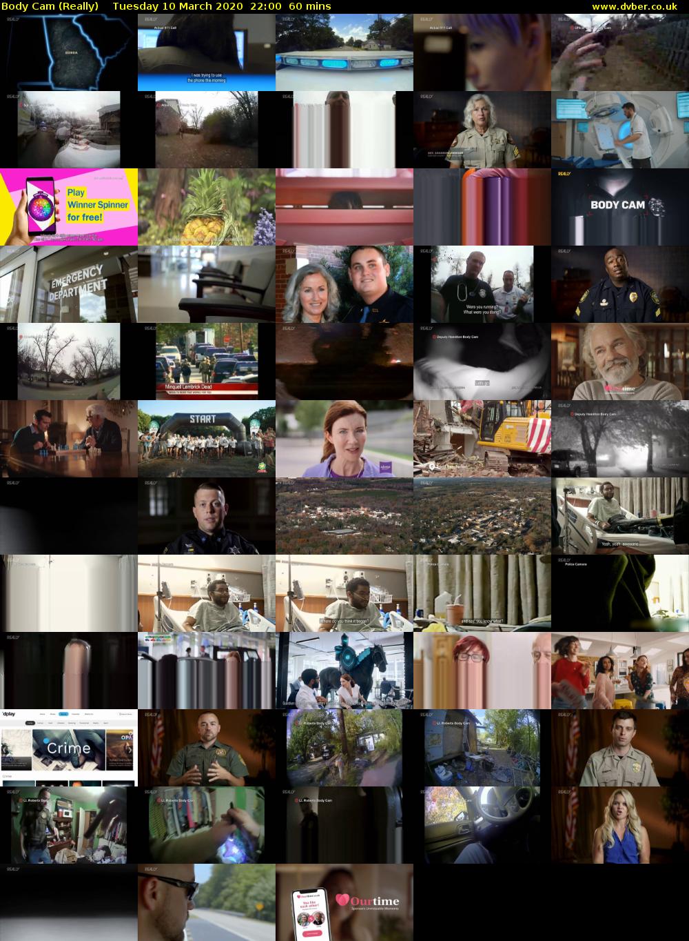 Body Cam (Really) Tuesday 10 March 2020 22:00 - 23:00
