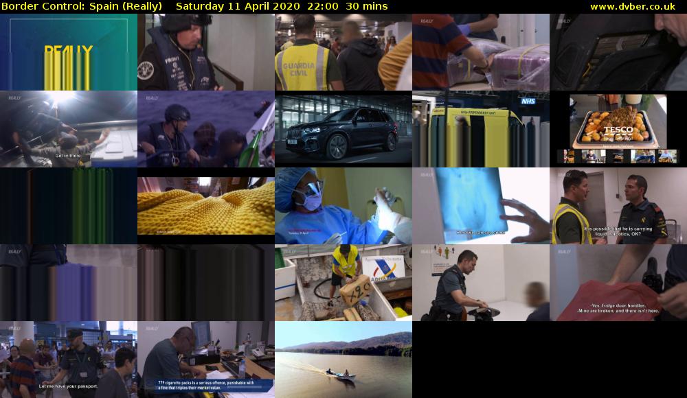 Border Control: Spain (Really) Saturday 11 April 2020 22:00 - 22:30