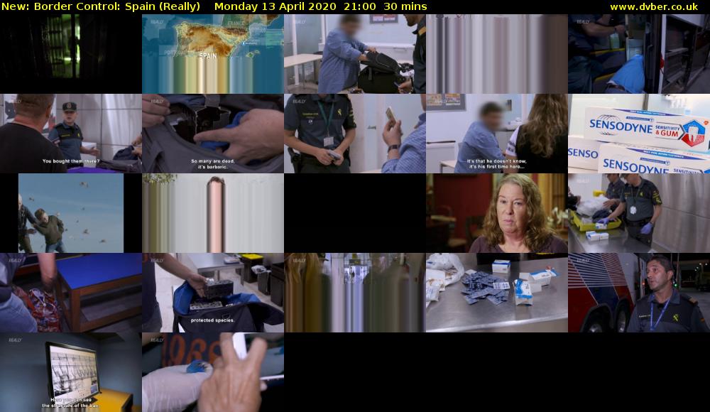 Border Control: Spain (Really) Monday 13 April 2020 21:00 - 21:30