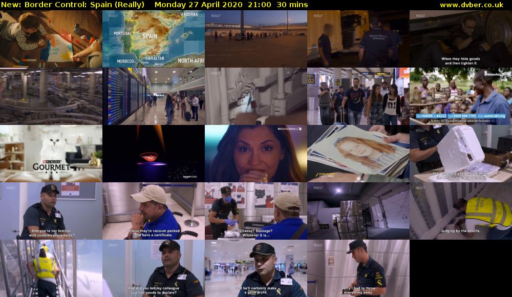 Border Control: Spain (Really) Monday 27 April 2020 21:00 - 21:30
