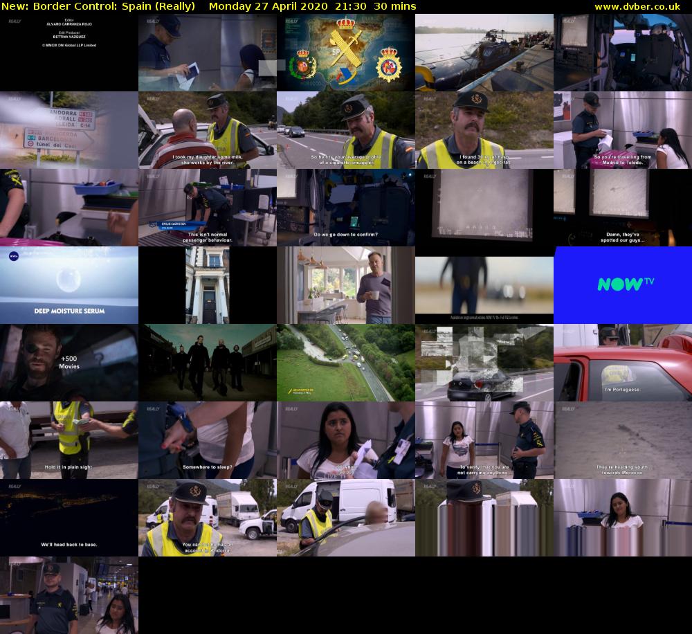 Border Control: Spain (Really) Monday 27 April 2020 21:30 - 22:00