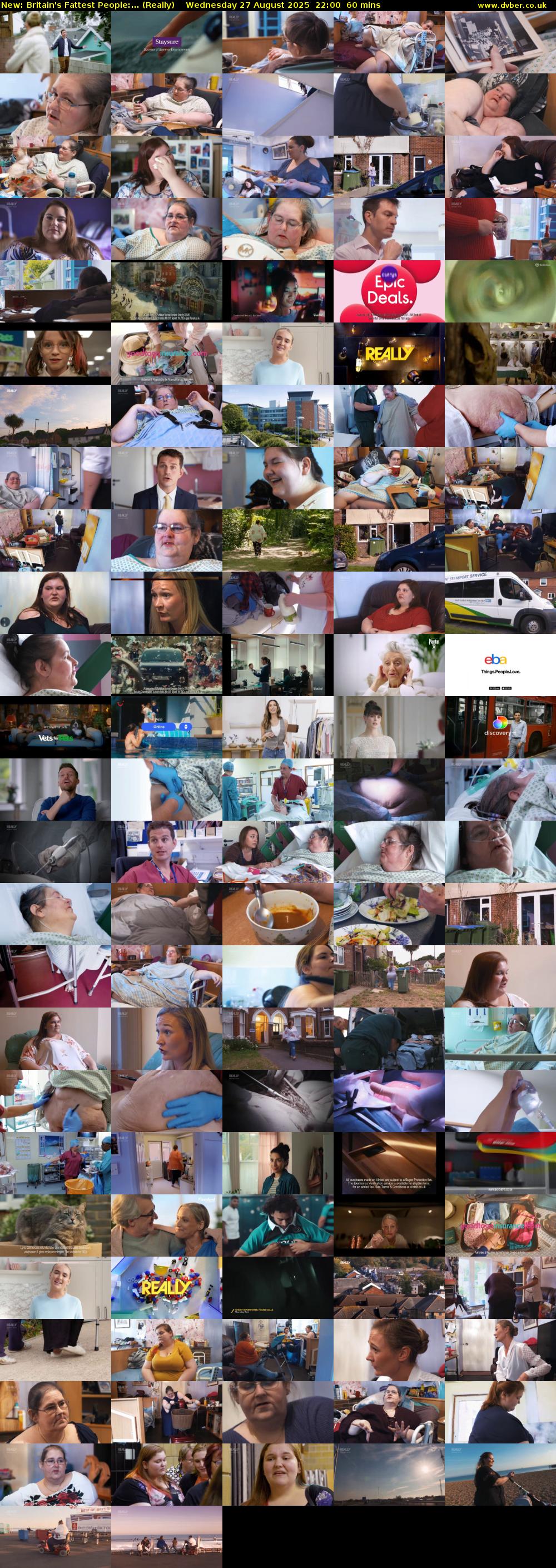 Britain's Fattest People:... (Really) Wednesday 27 August 2025 22:00 - 23:00
