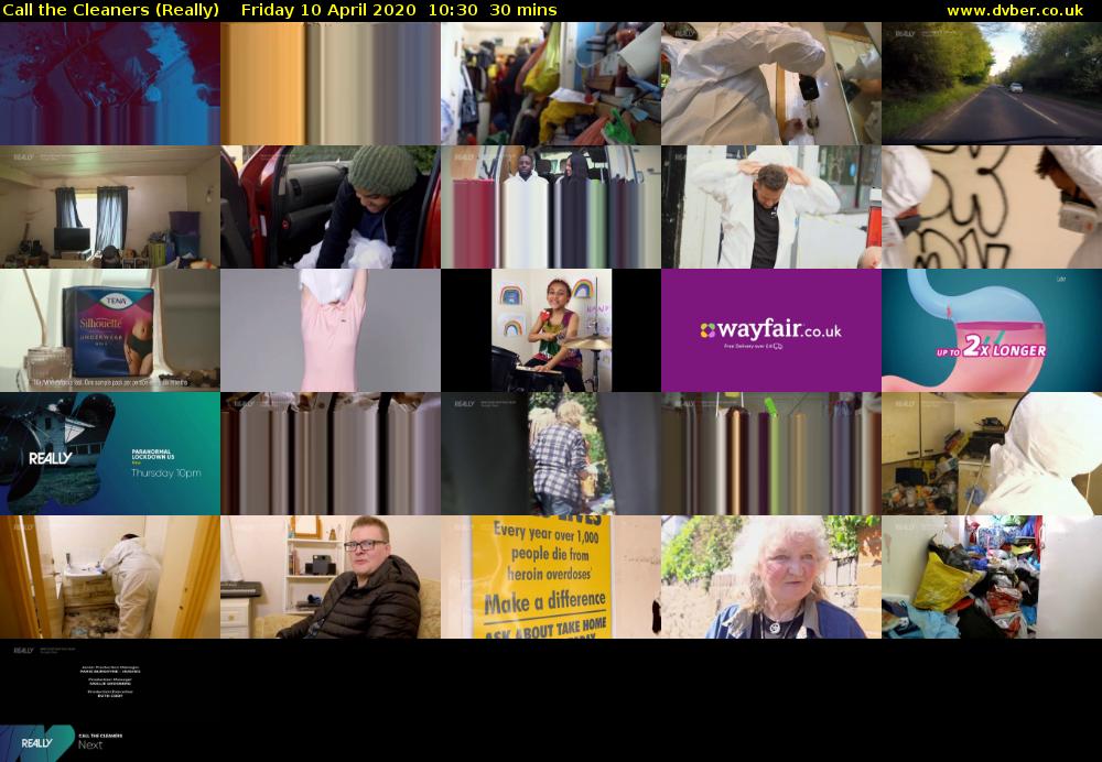 Call the Cleaners (Really) Friday 10 April 2020 10:30 - 11:00