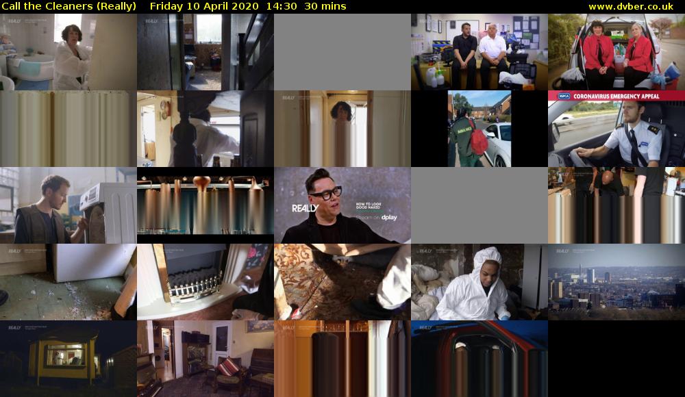 Call the Cleaners (Really) Friday 10 April 2020 14:30 - 15:00
