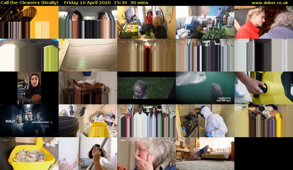 Call the Cleaners (Really) Friday 10 April 2020 15:30 - 16:00