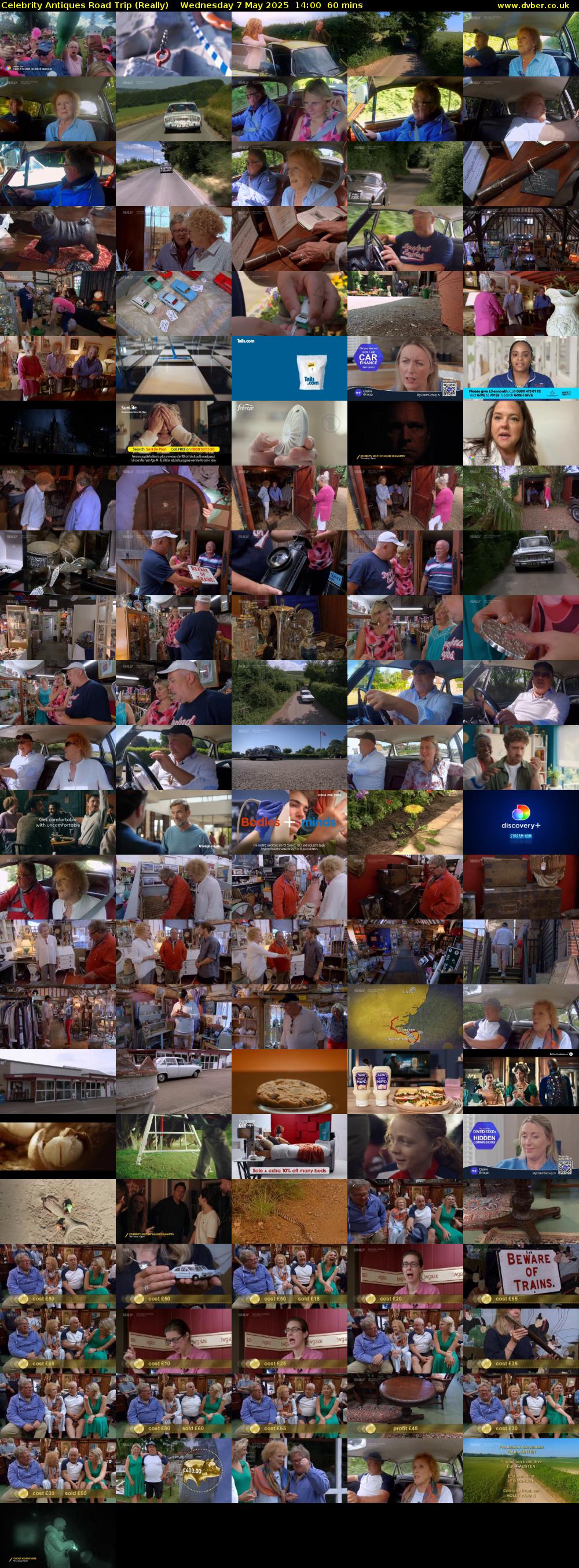 Celebrity Antiques Road Trip (Really) Wednesday 7 May 2025 14:00 - 15:00