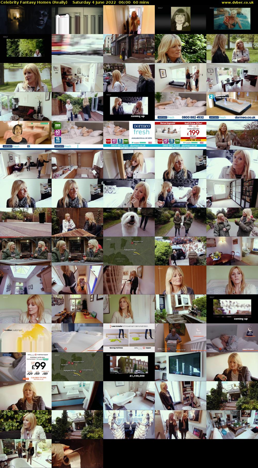 Celebrity Fantasy Homes (Really) Saturday 4 June 2022 06:00 - 07:00