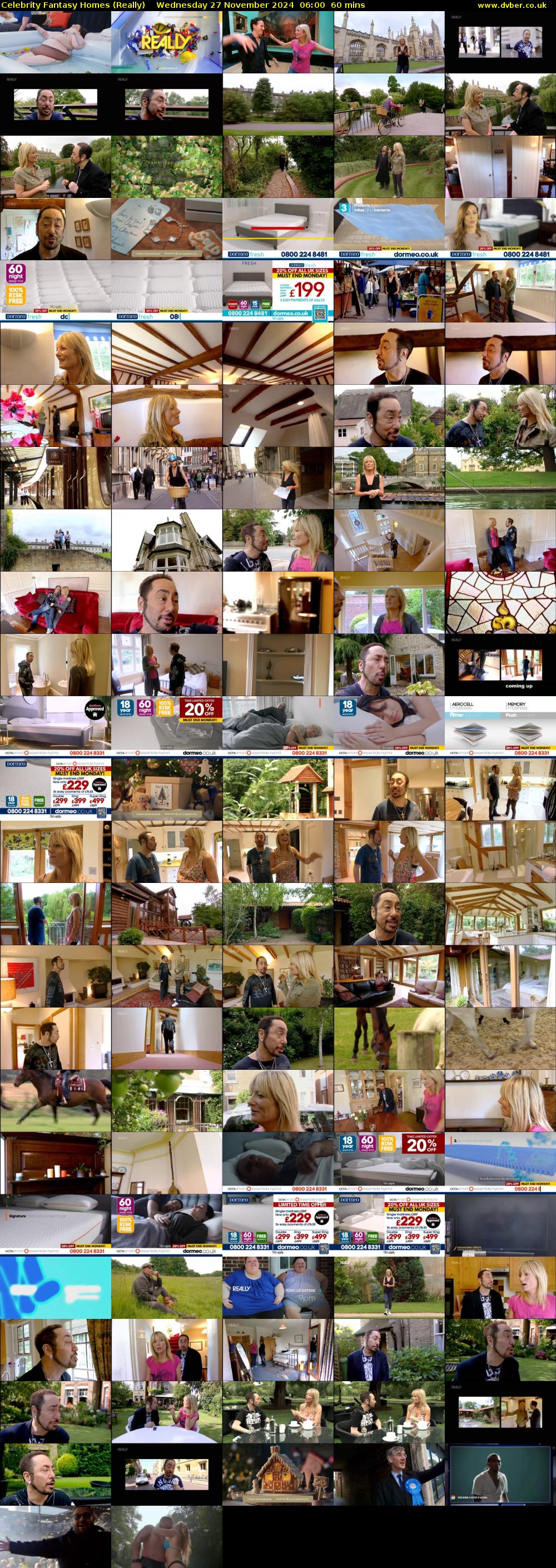 Celebrity Fantasy Homes (Really) Wednesday 27 November 2024 06:00 - 07:00