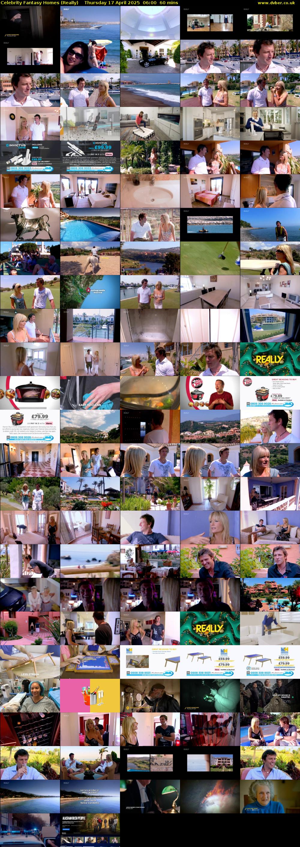 Celebrity Fantasy Homes (Really) Thursday 17 April 2025 06:00 - 07:00