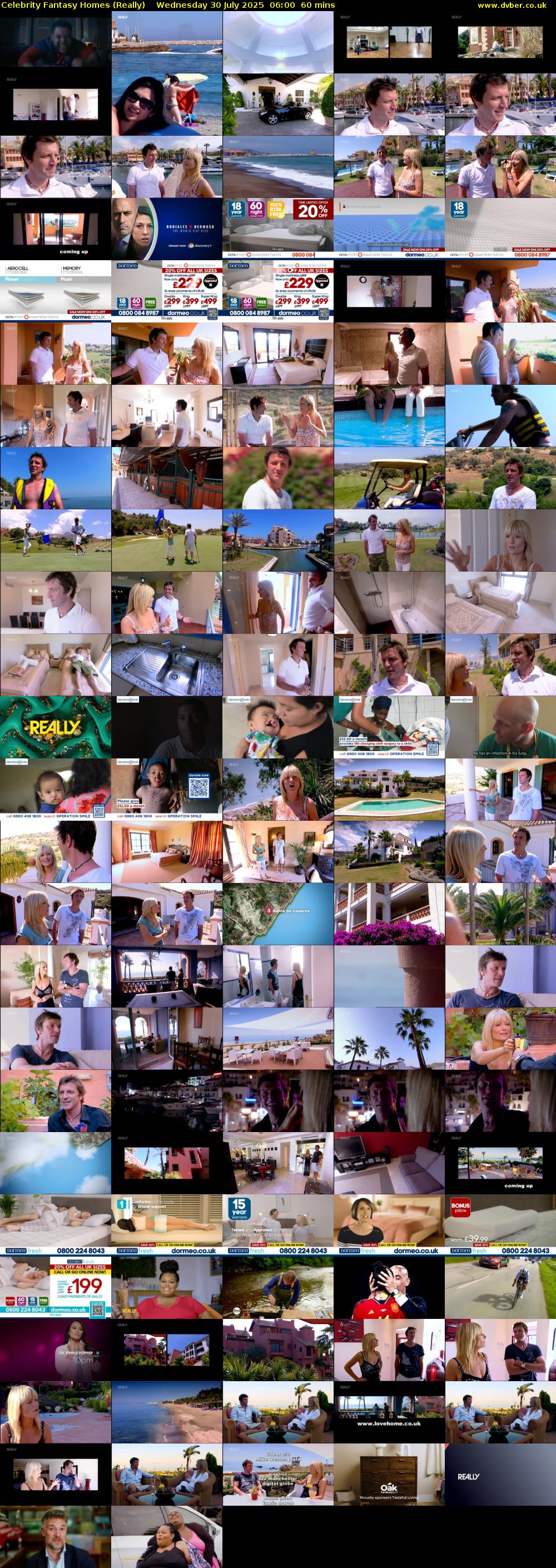 Celebrity Fantasy Homes (Really) Wednesday 30 July 2025 06:00 - 07:00