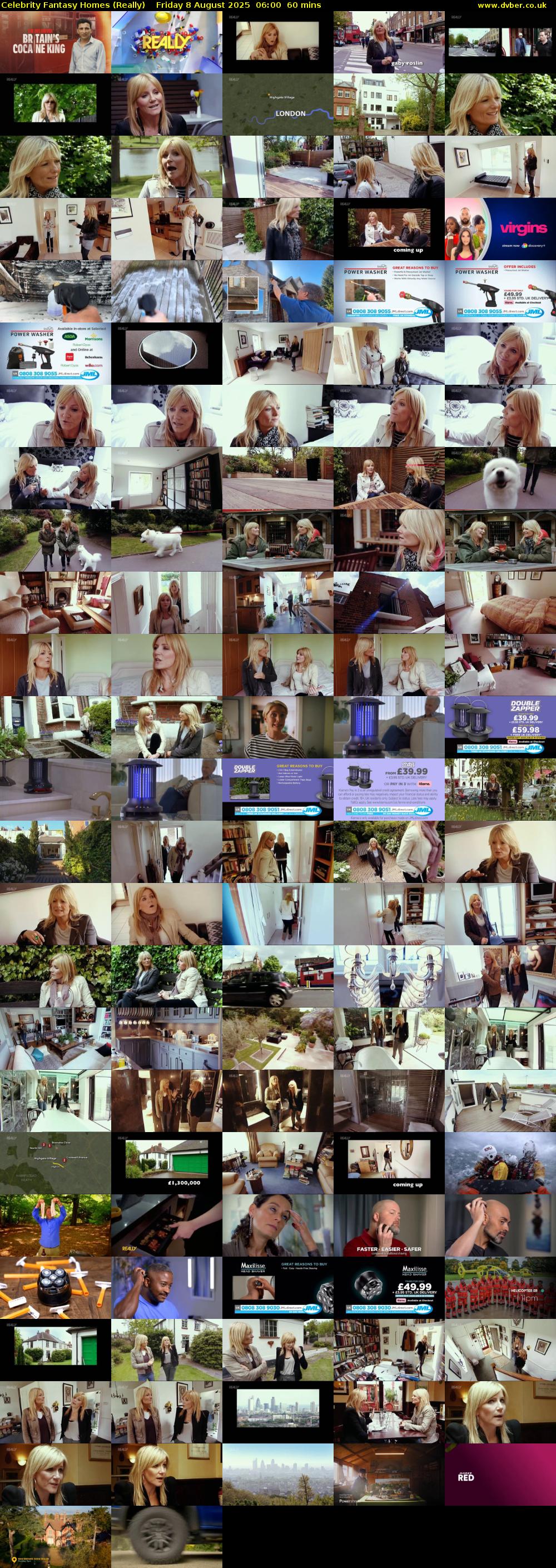 Celebrity Fantasy Homes (Really) Friday 8 August 2025 06:00 - 07:00