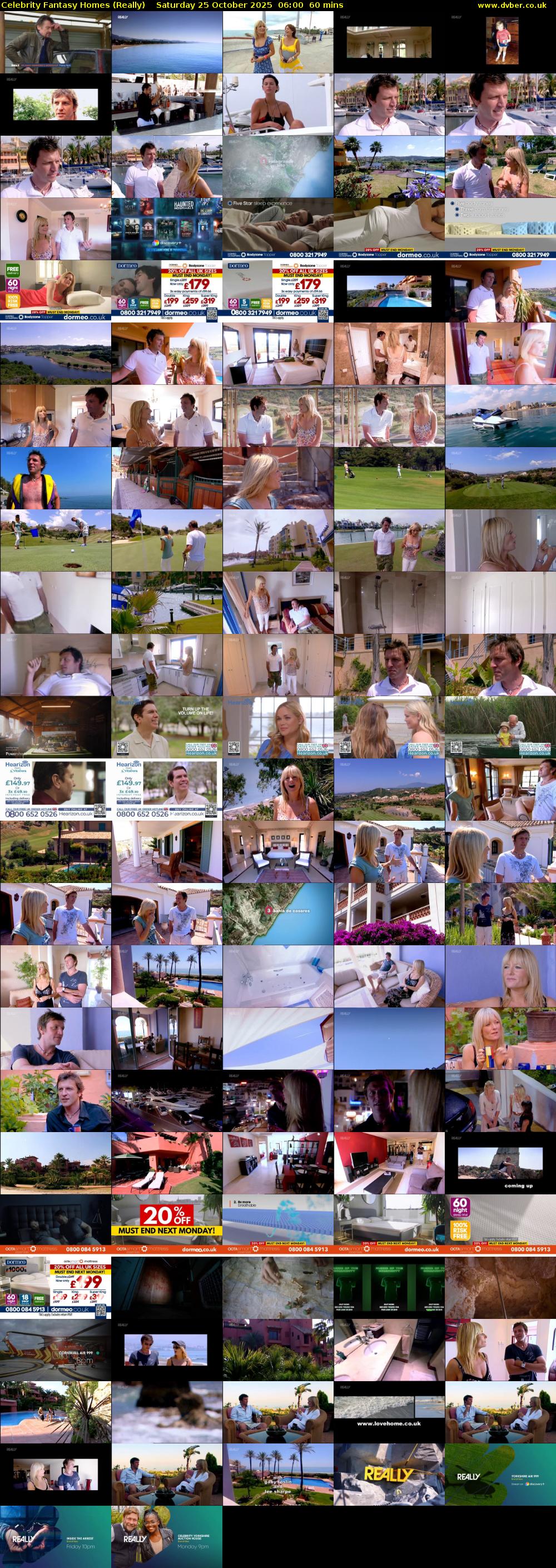 Celebrity Fantasy Homes (Really) Saturday 25 October 2025 06:00 - 07:00