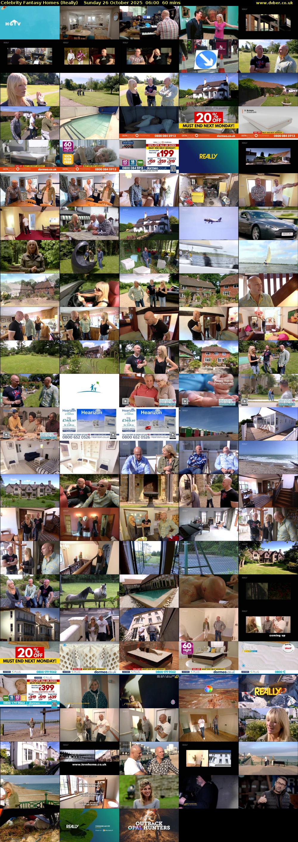 Celebrity Fantasy Homes (Really) Sunday 26 October 2025 06:00 - 07:00