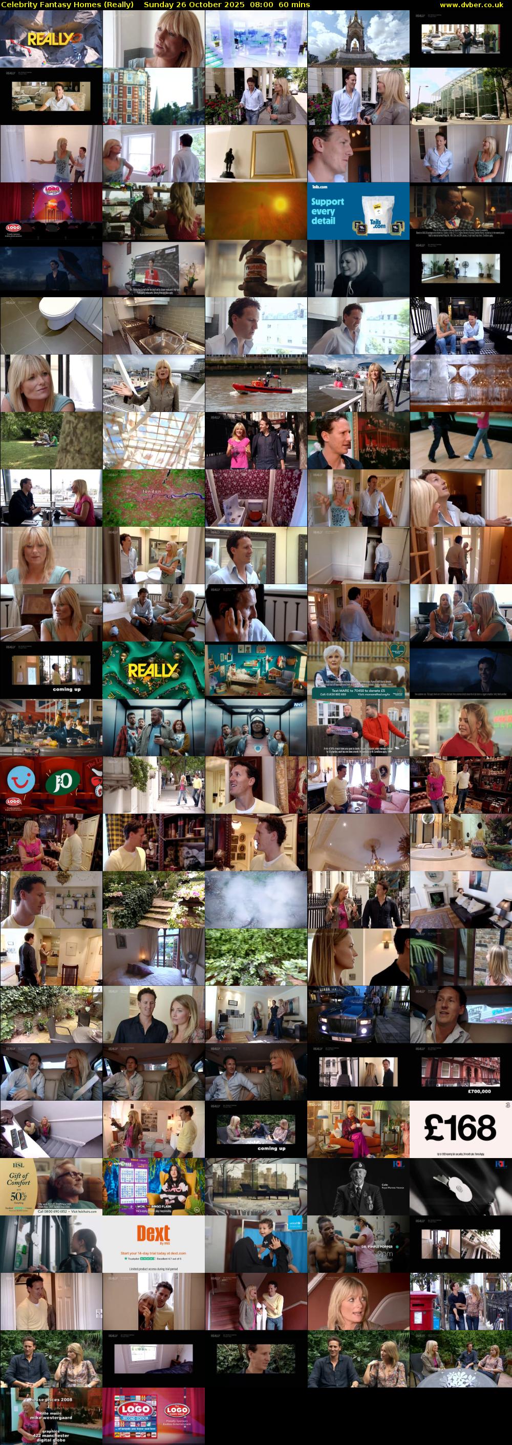 Celebrity Fantasy Homes (Really) Sunday 26 October 2025 08:00 - 09:00