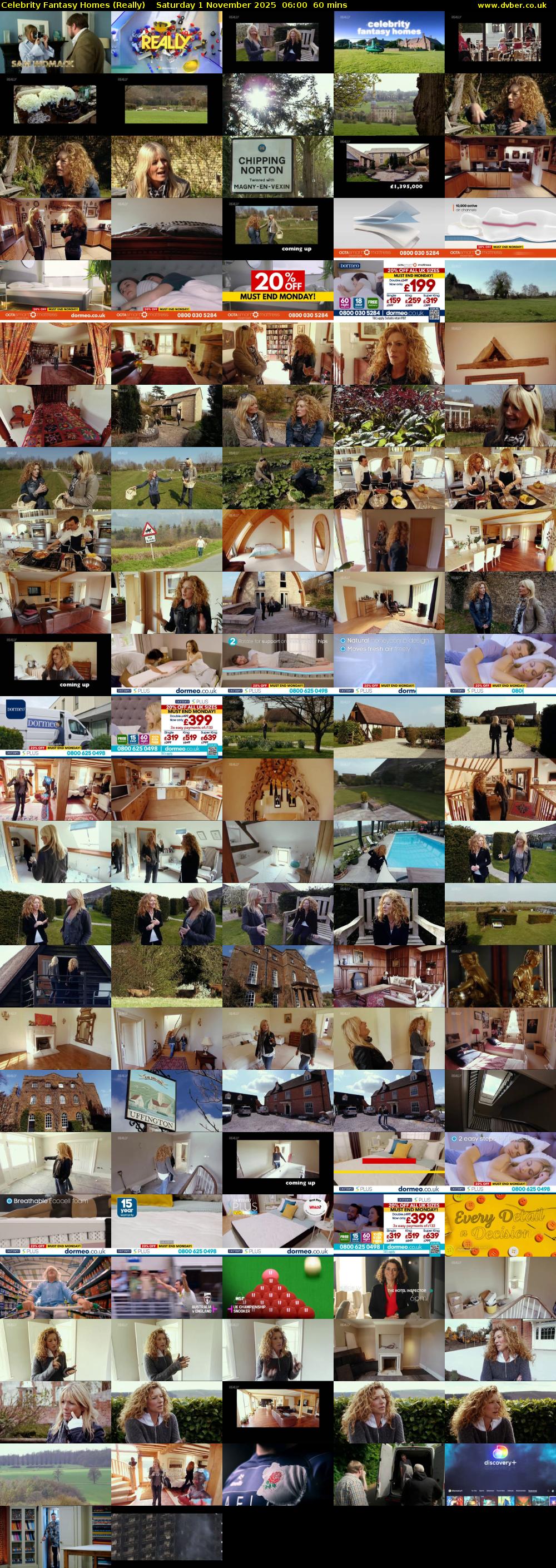 Celebrity Fantasy Homes (Really) Saturday 1 November 2025 06:00 - 07:00