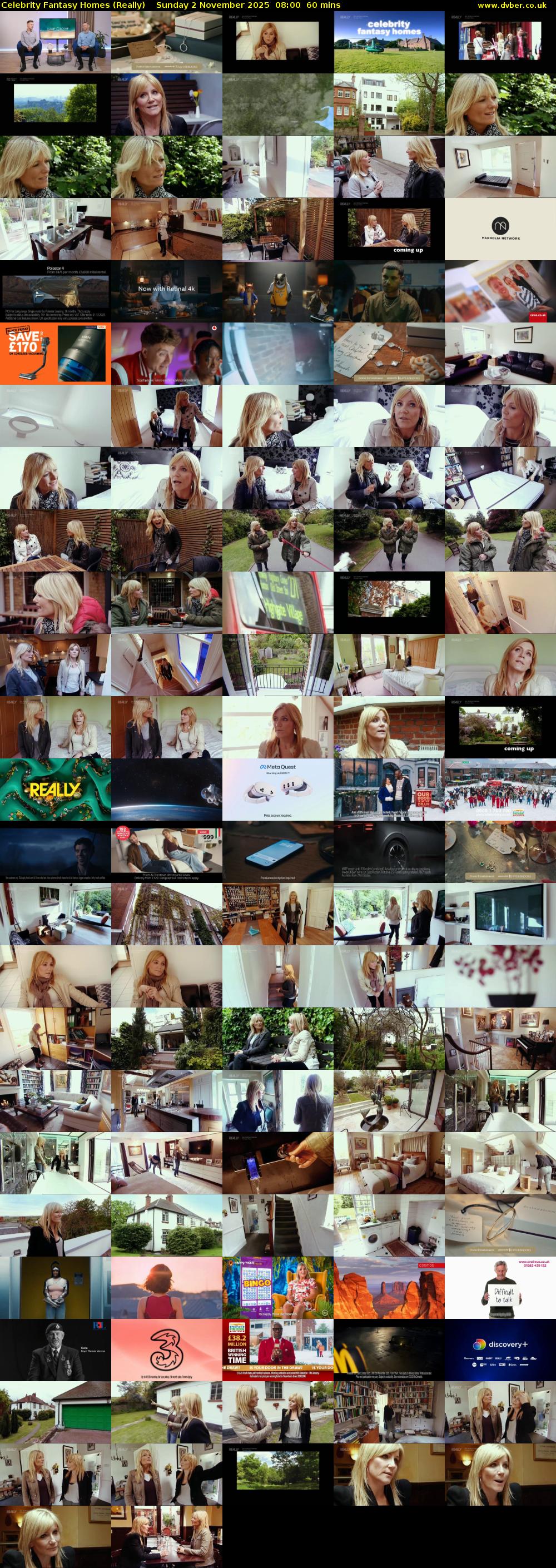 Celebrity Fantasy Homes (Really) Sunday 2 November 2025 08:00 - 09:00