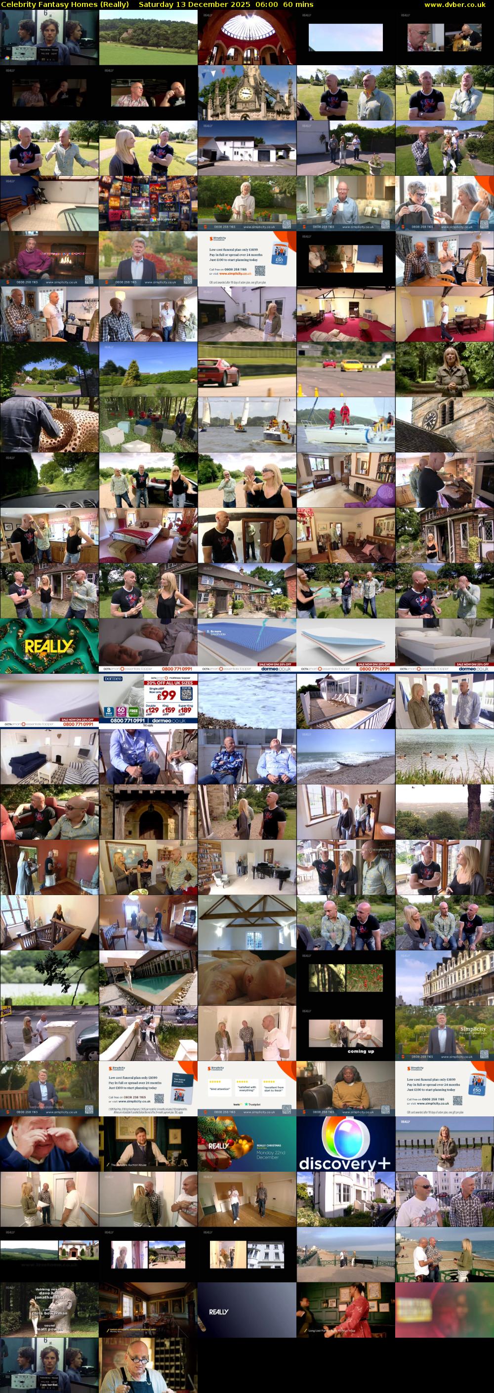 Celebrity Fantasy Homes (Really) Saturday 13 December 2025 06:00 - 07:00