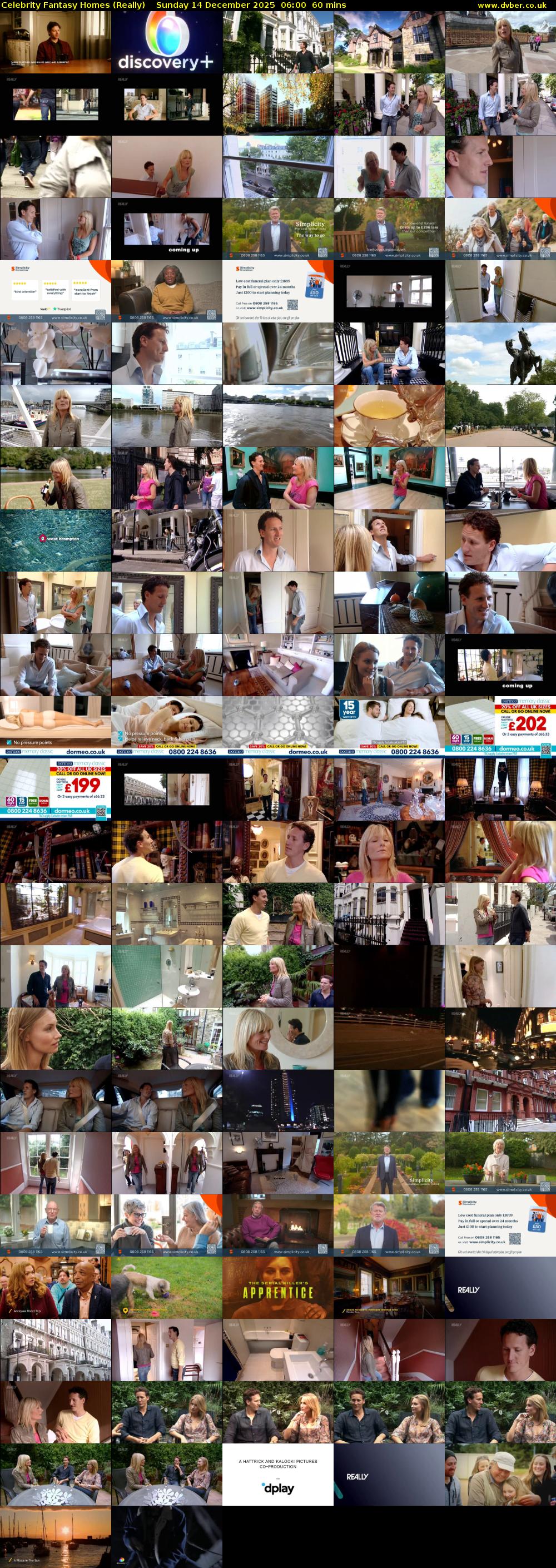 Celebrity Fantasy Homes (Really) Sunday 14 December 2025 06:00 - 07:00