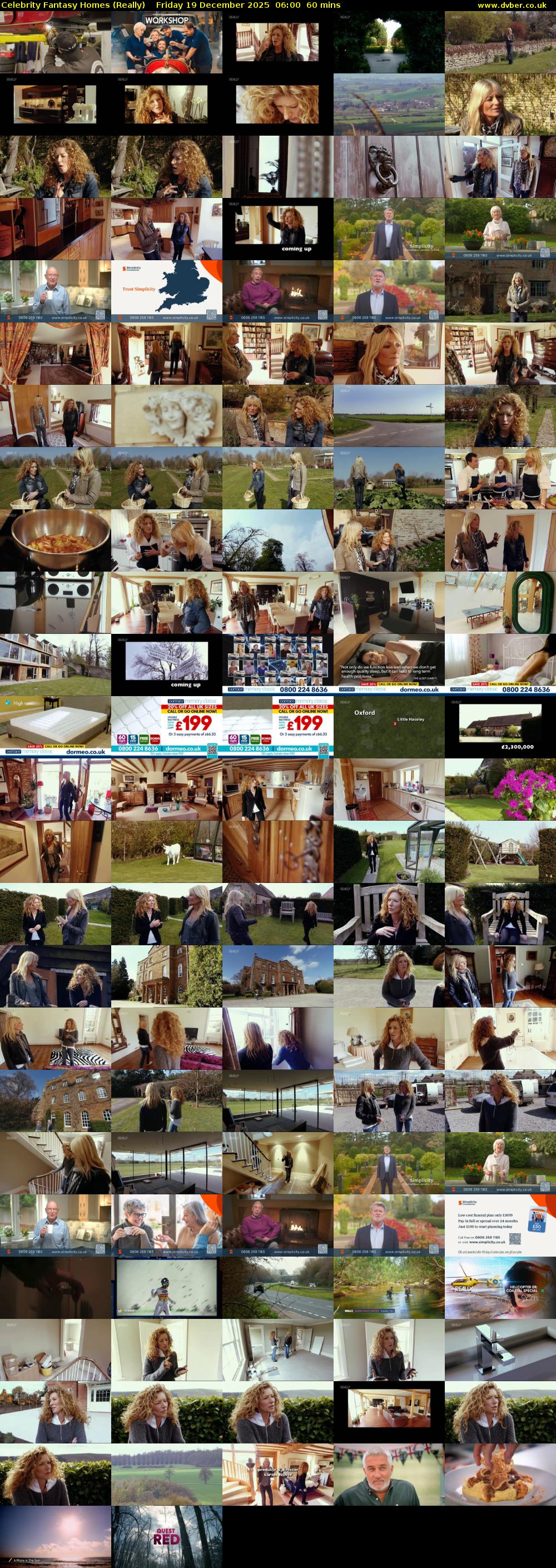 Celebrity Fantasy Homes (Really) Friday 19 December 2025 06:00 - 07:00