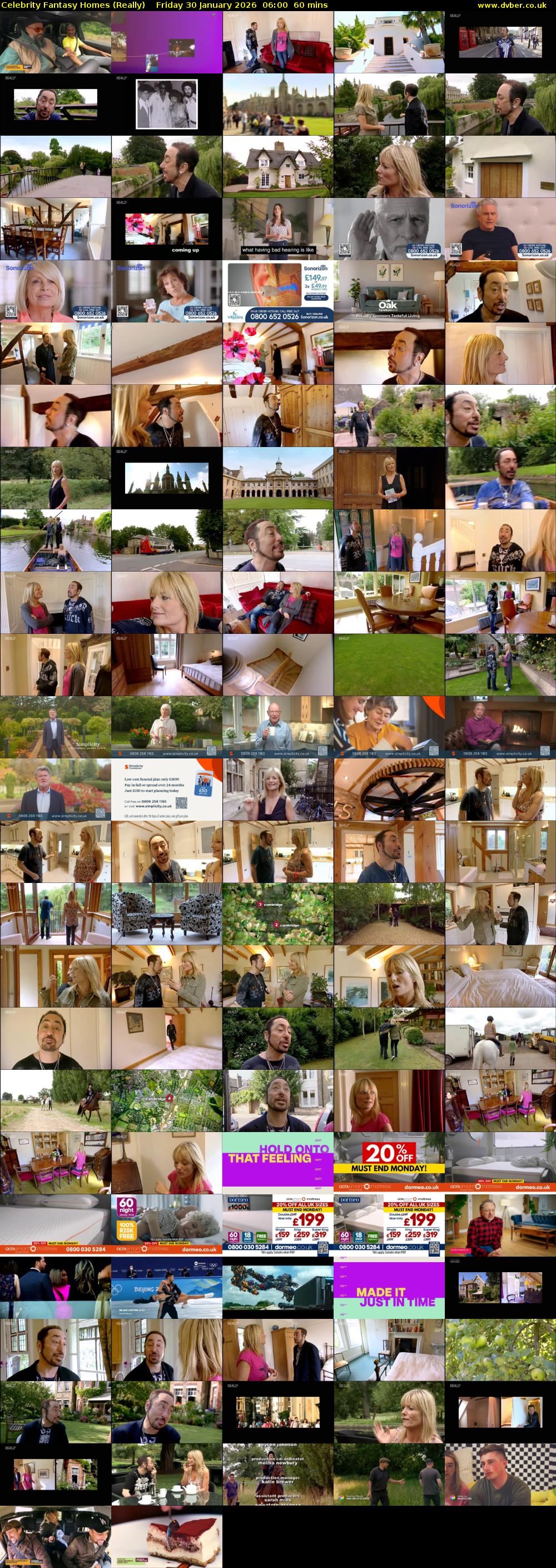 Celebrity Fantasy Homes (Really) Friday 30 January 2026 06:00 - 07:00