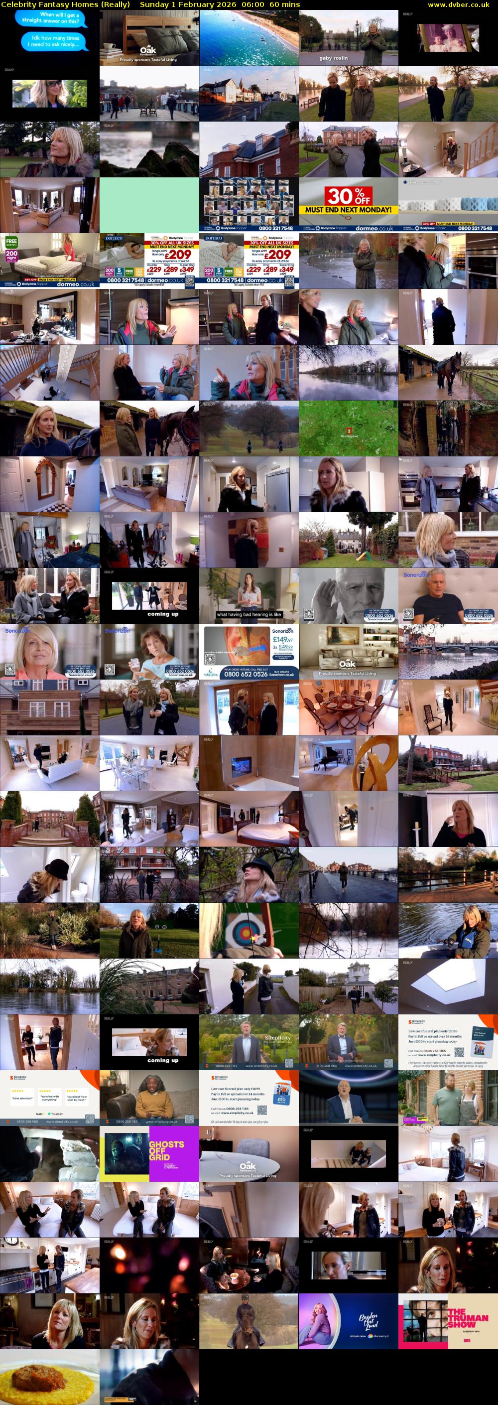 Celebrity Fantasy Homes (Really) Sunday 1 February 2026 06:00 - 07:00