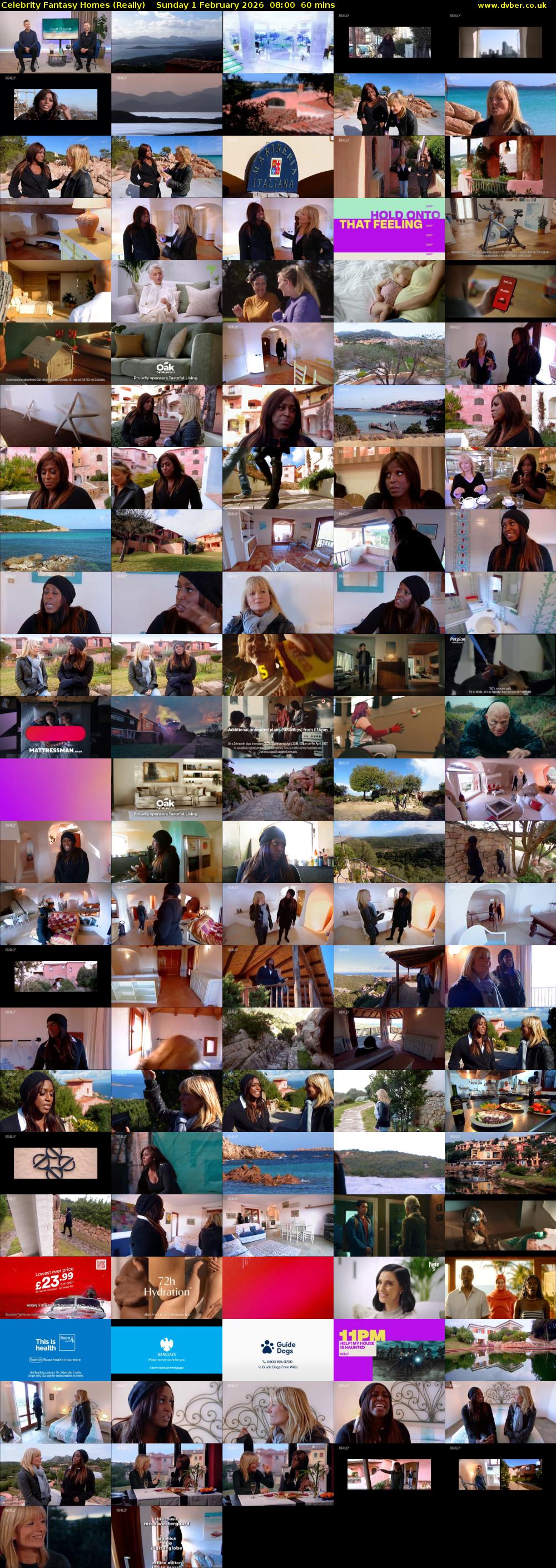 Celebrity Fantasy Homes (Really) Sunday 1 February 2026 08:00 - 09:00