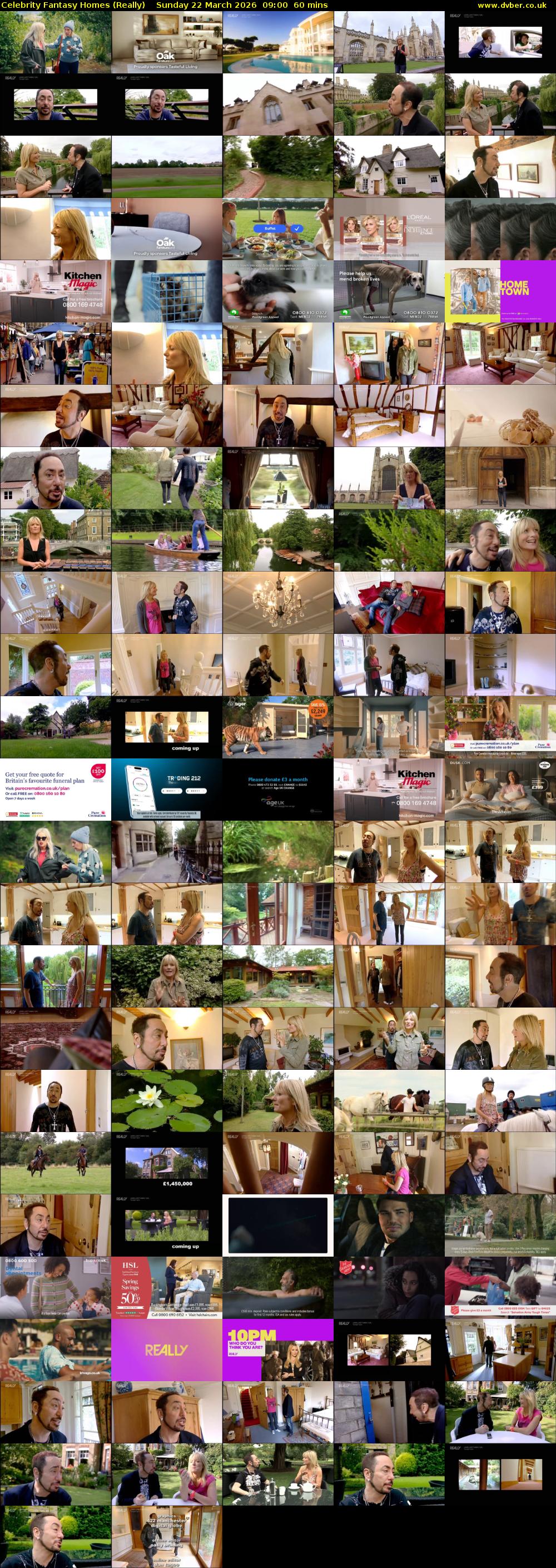 Celebrity Fantasy Homes (Really) Sunday 22 March 2026 09:00 - 10:00