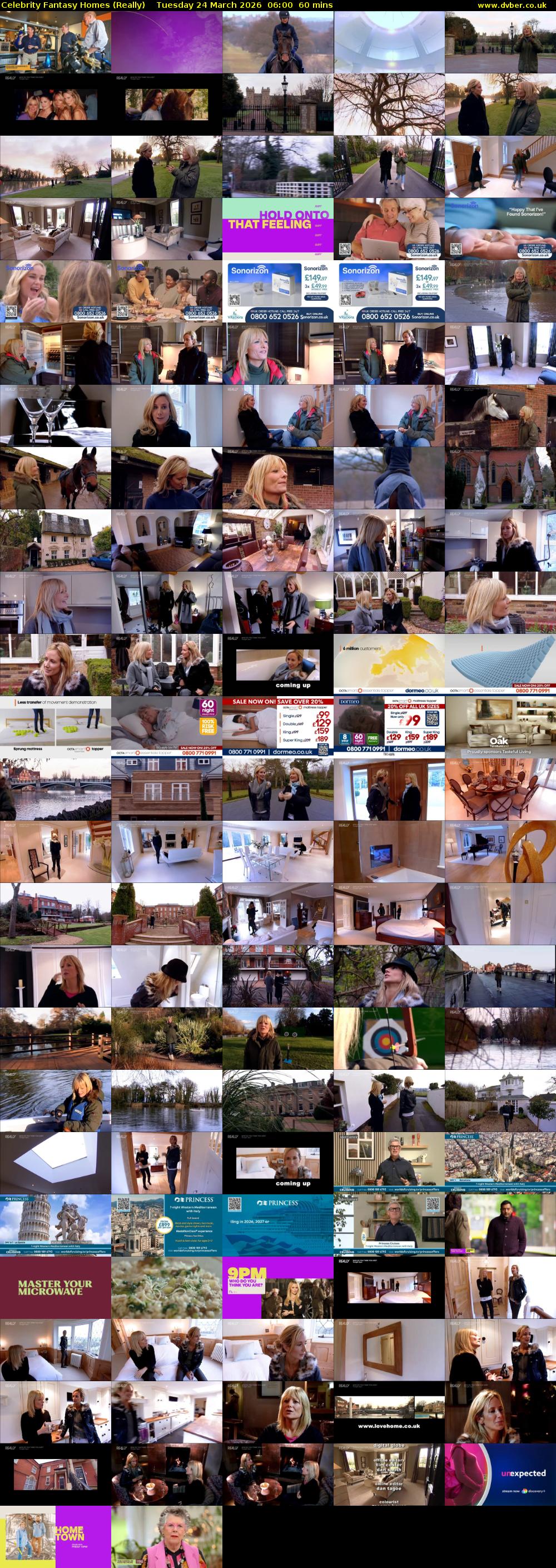 Celebrity Fantasy Homes (Really) Tuesday 24 March 2026 06:00 - 07:00