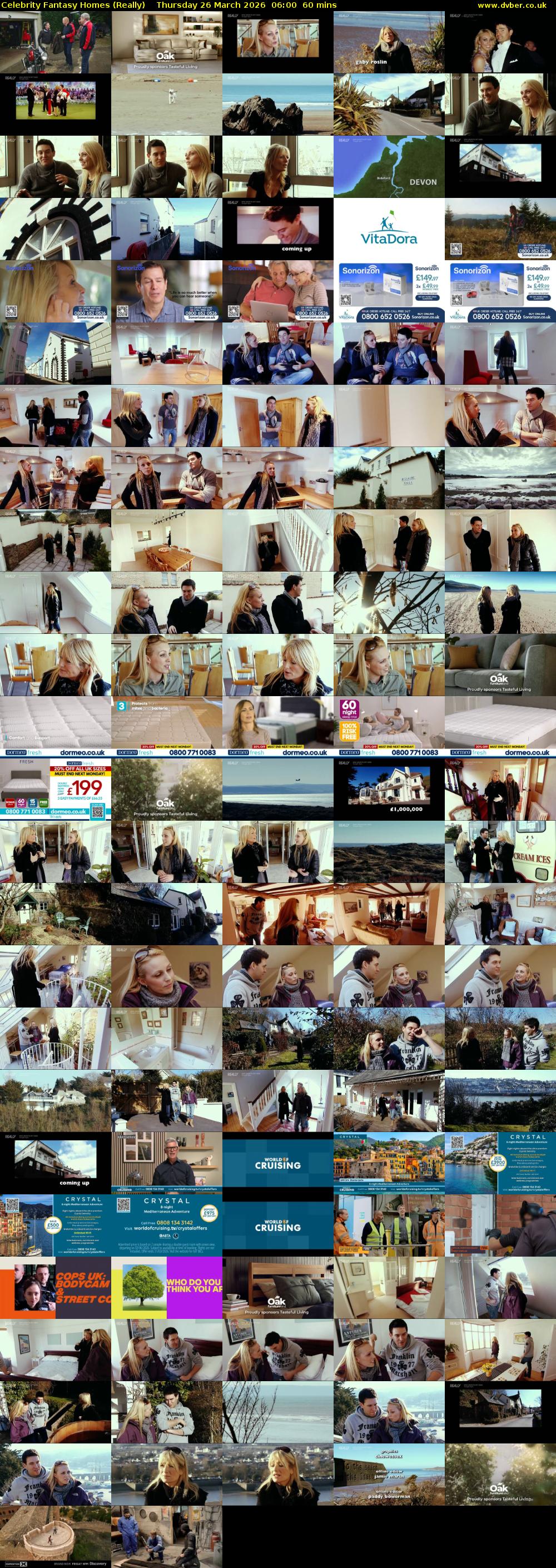 Celebrity Fantasy Homes (Really) Thursday 26 March 2026 06:00 - 07:00