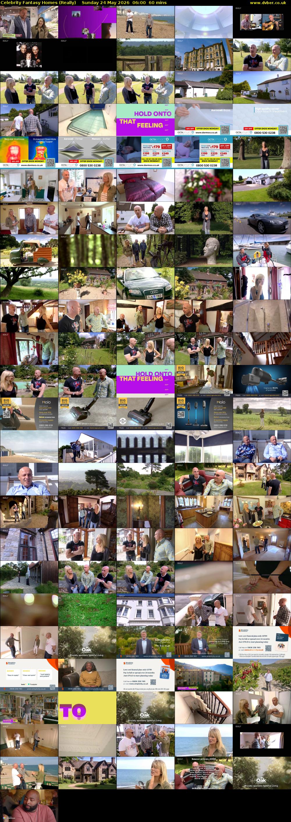 Celebrity Fantasy Homes (Really) Sunday 24 May 2026 06:00 - 07:00