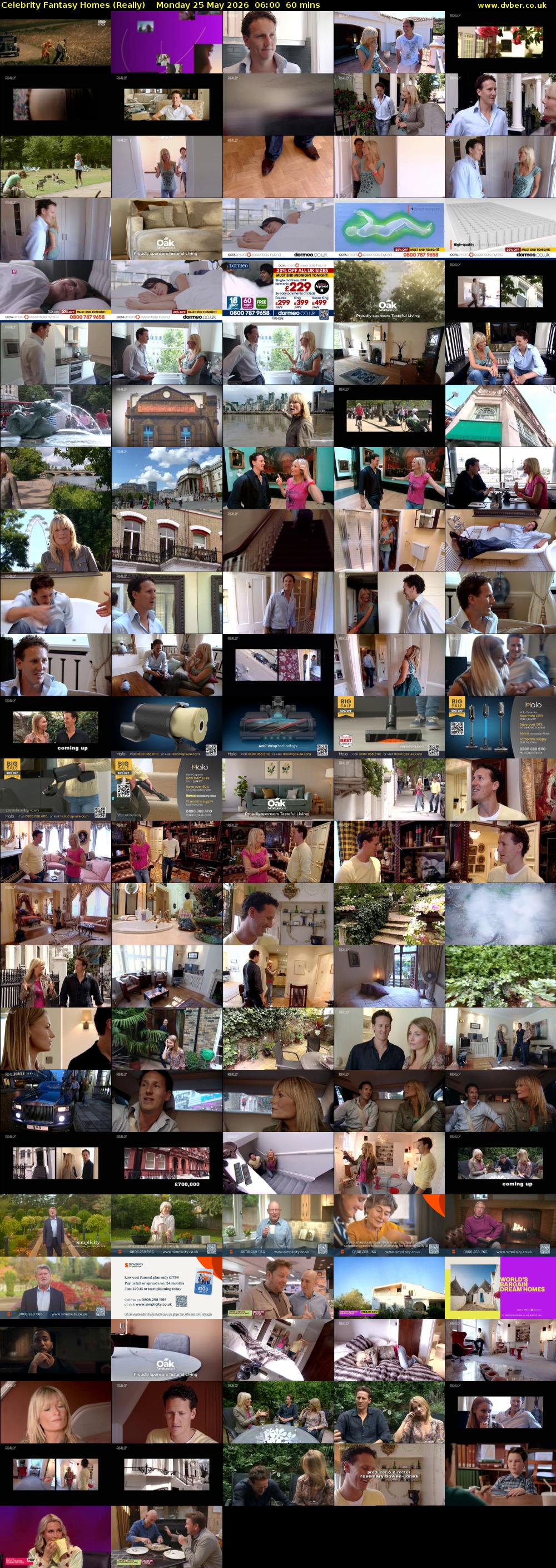 Celebrity Fantasy Homes (Really) Monday 25 May 2026 06:00 - 07:00