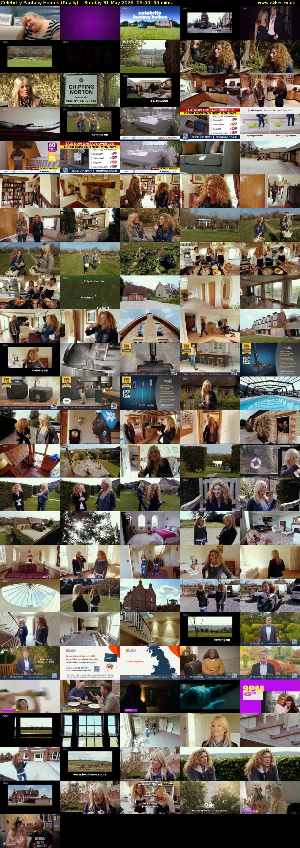 Celebrity Fantasy Homes (Really) Sunday 31 May 2026 06:00 - 07:00