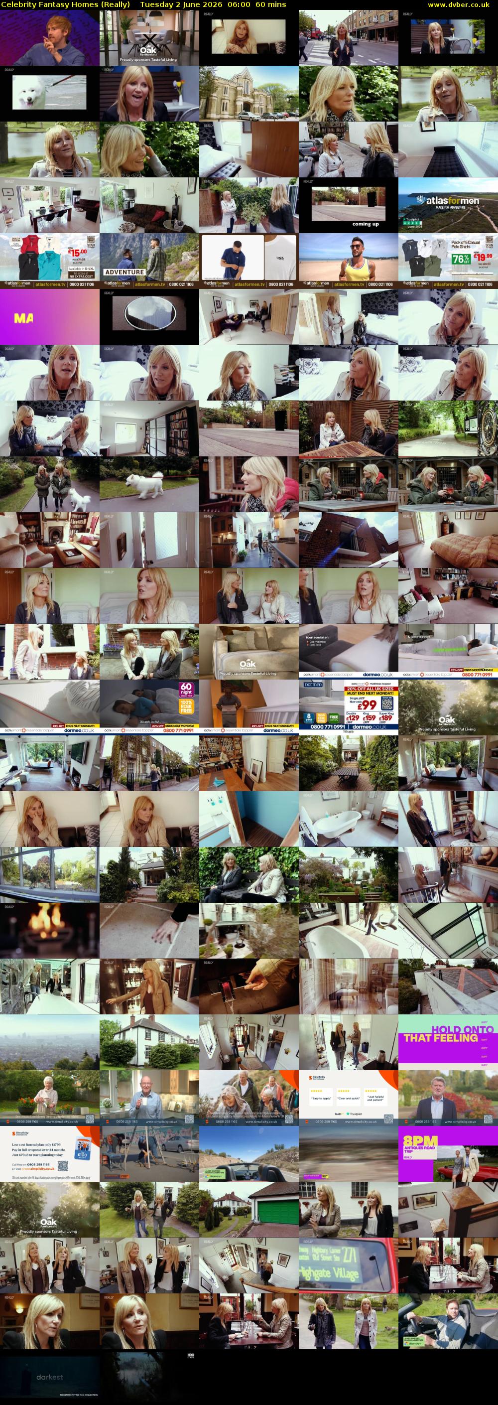 Celebrity Fantasy Homes (Really) Tuesday 2 June 2026 06:00 - 07:00
