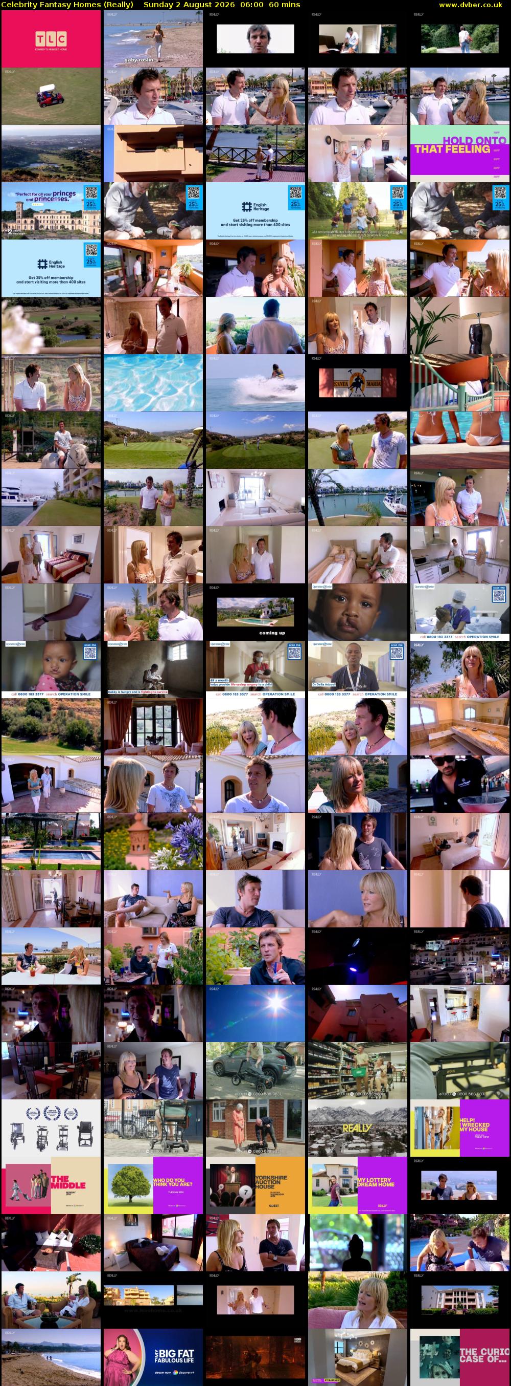 Celebrity Fantasy Homes (Really) Sunday 2 August 2026 06:00 - 07:00