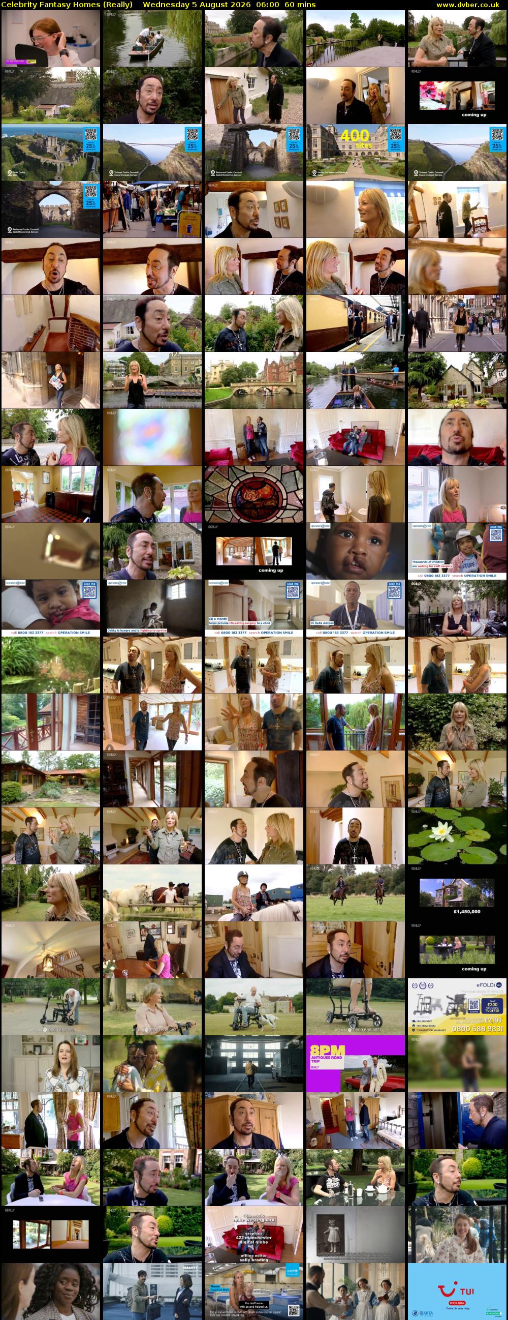 Celebrity Fantasy Homes (Really) Wednesday 5 August 2026 06:00 - 07:00