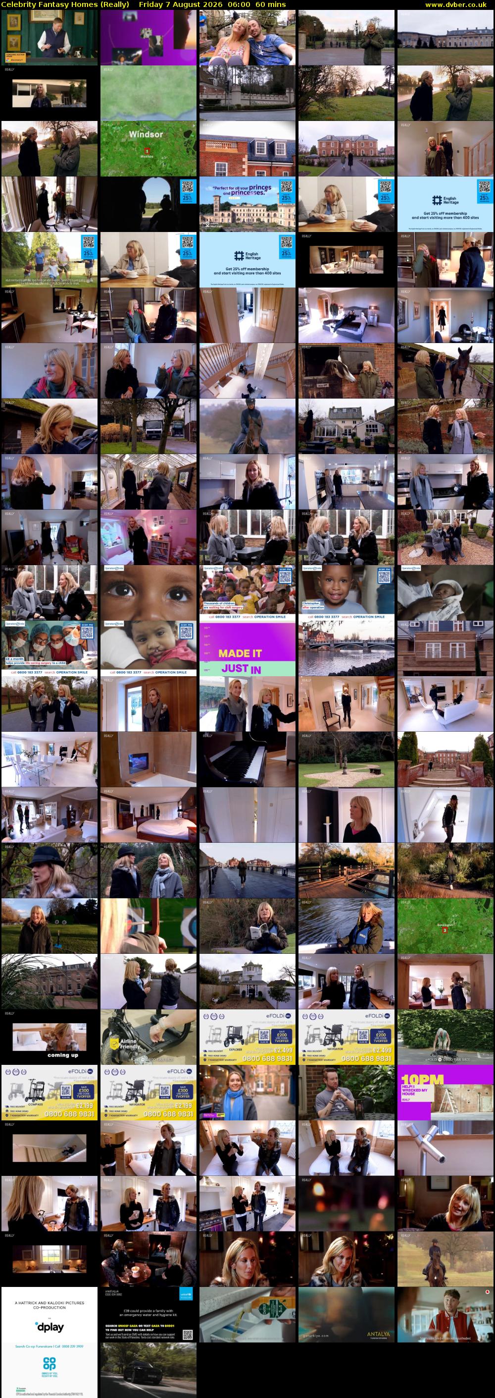 Celebrity Fantasy Homes (Really) Friday 7 August 2026 06:00 - 07:00