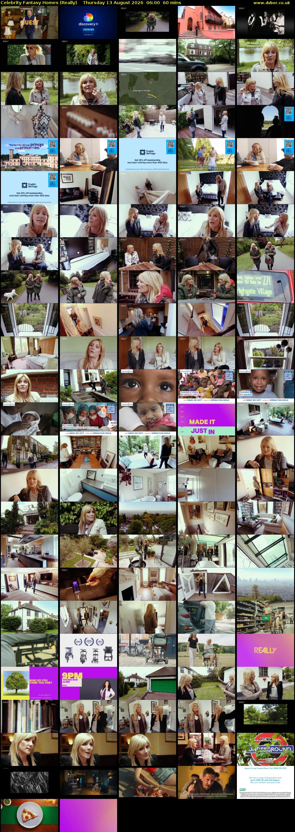 Celebrity Fantasy Homes (Really) Thursday 13 August 2026 06:00 - 07:00