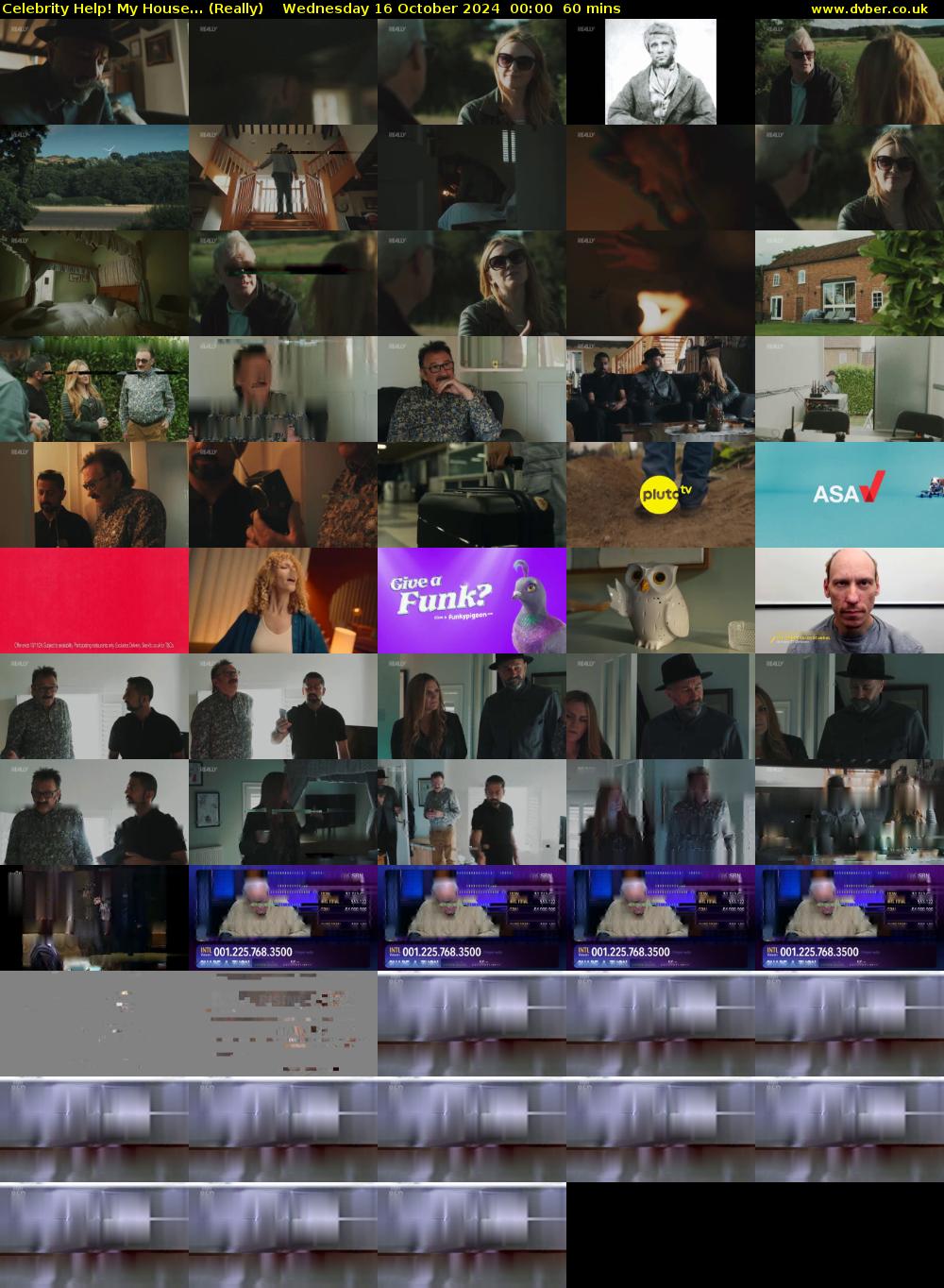 Celebrity Help! My House... (Really) Wednesday 16 October 2024 00:00 - 01:00