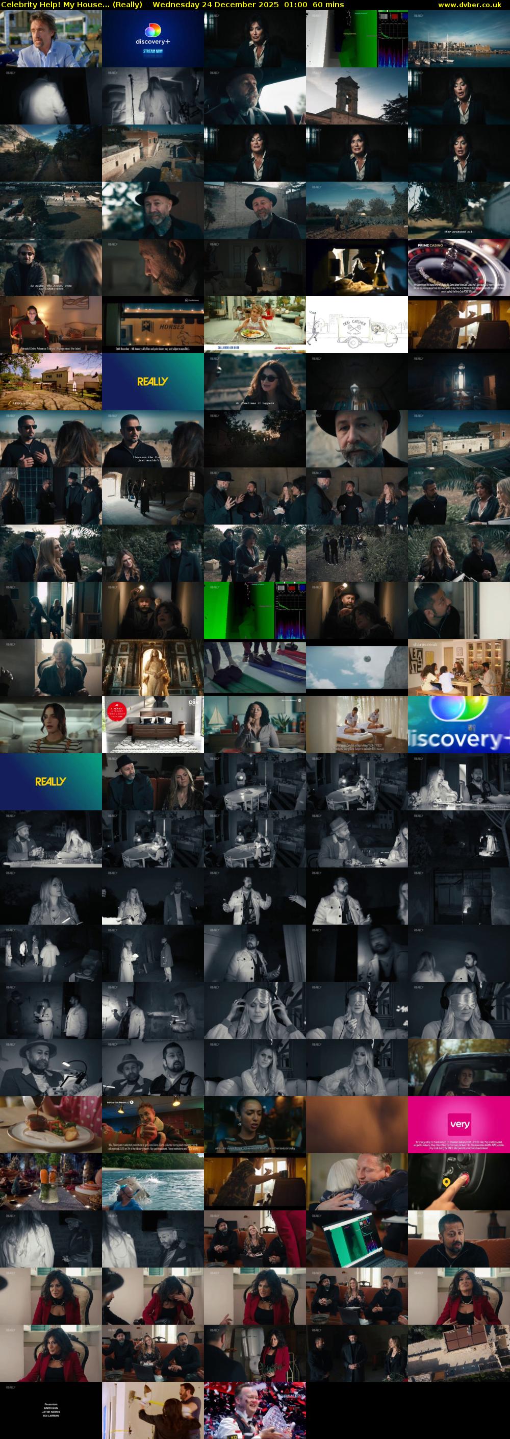 Celebrity Help! My House... (Really) Wednesday 24 December 2025 01:00 - 02:00