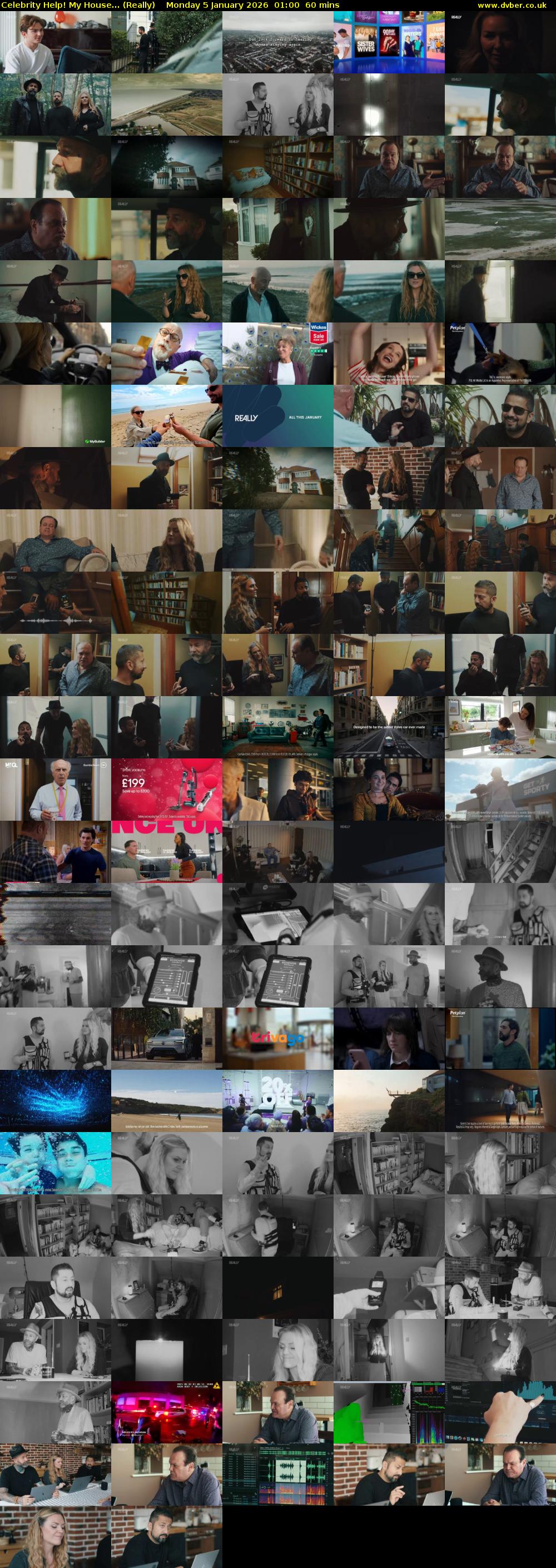 Celebrity Help! My House... (Really) Monday 5 January 2026 01:00 - 02:00