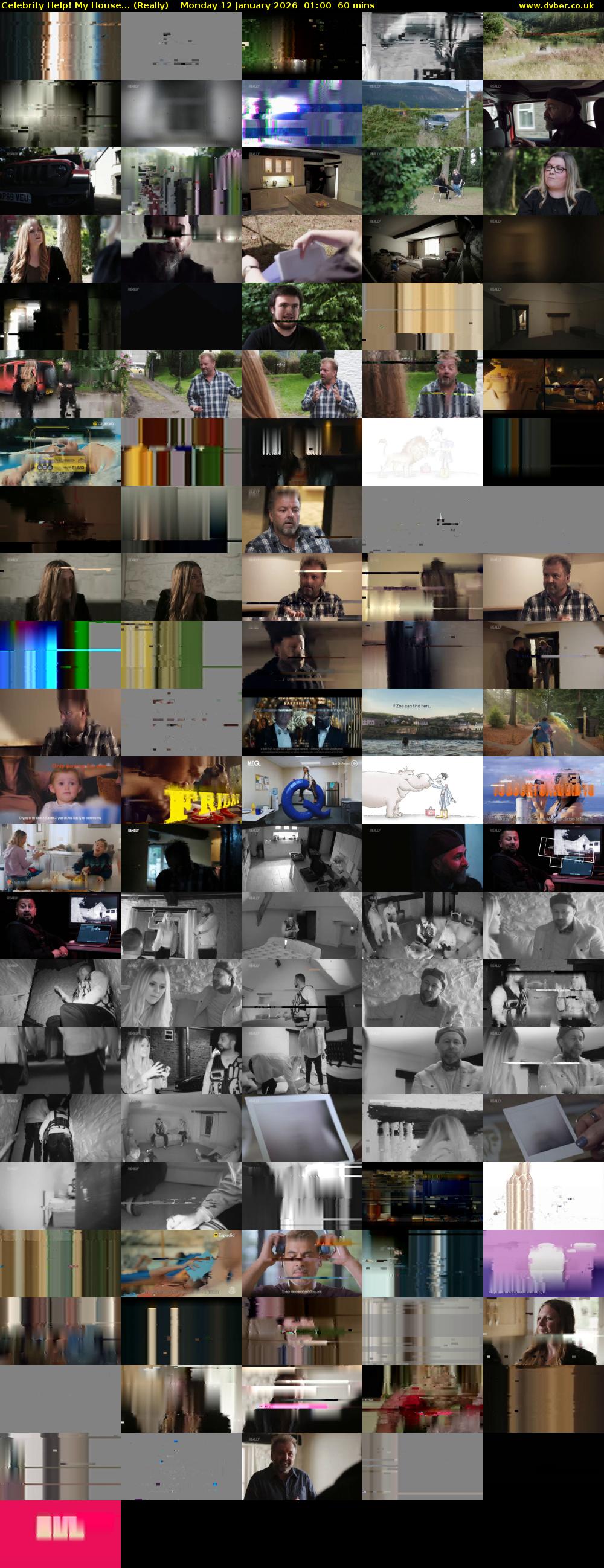 Celebrity Help! My House... (Really) Monday 12 January 2026 01:00 - 02:00