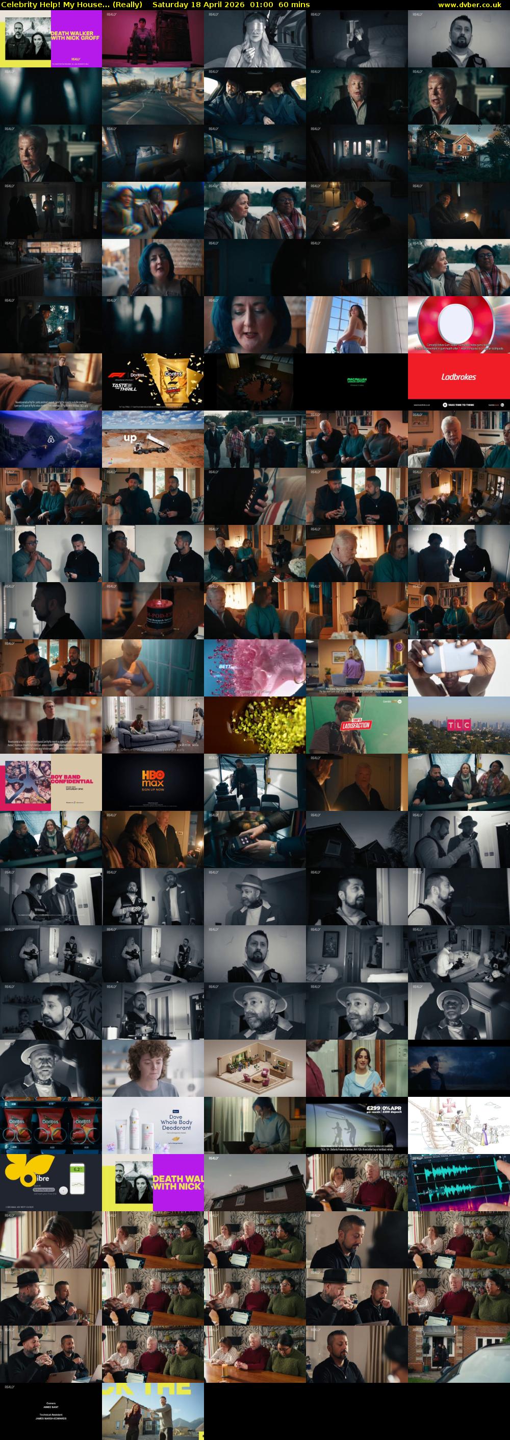 Celebrity Help! My House... (Really) Saturday 18 April 2026 01:00 - 02:00