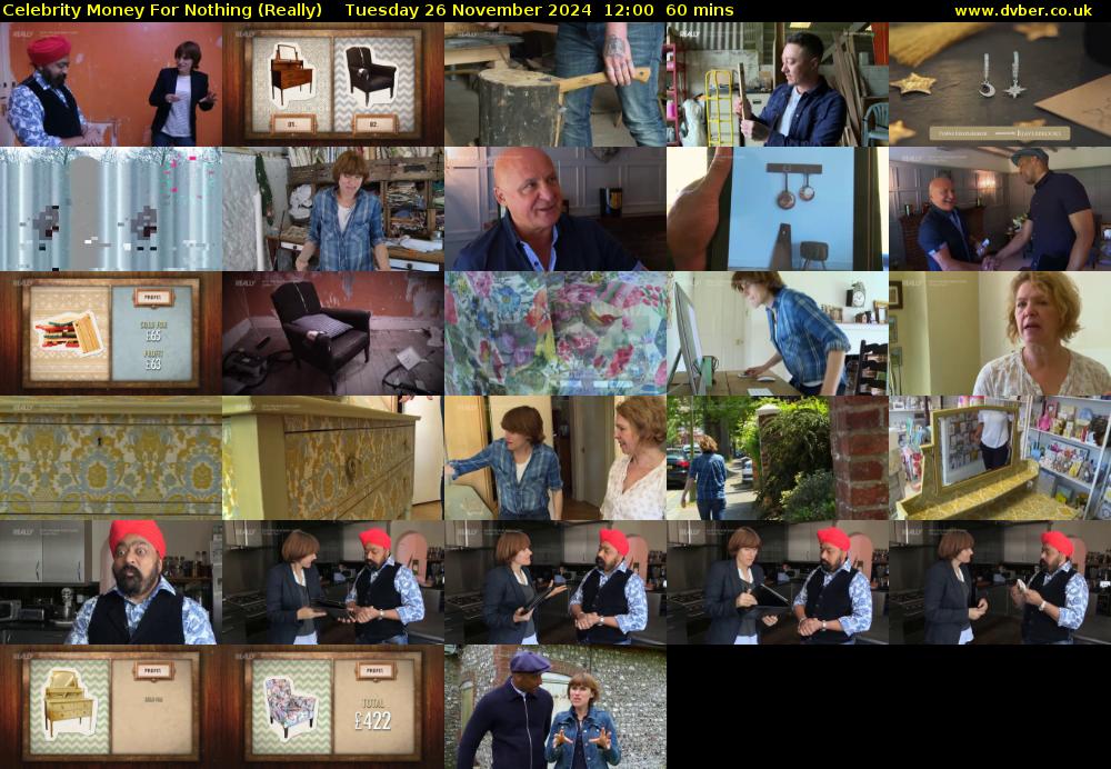 Celebrity Money For Nothing (Really) Tuesday 26 November 2024 12:00 - 13:00