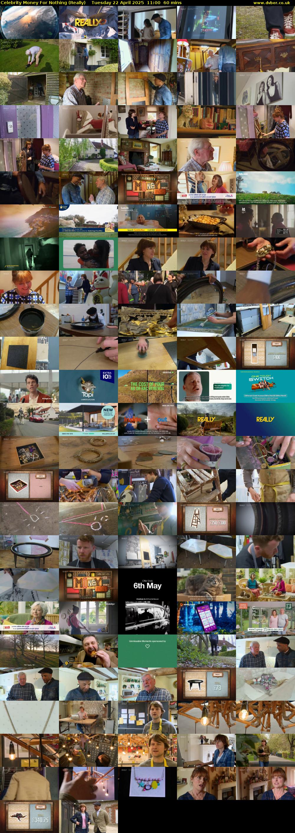 Celebrity Money For Nothing (Really) Tuesday 22 April 2025 11:00 - 12:00