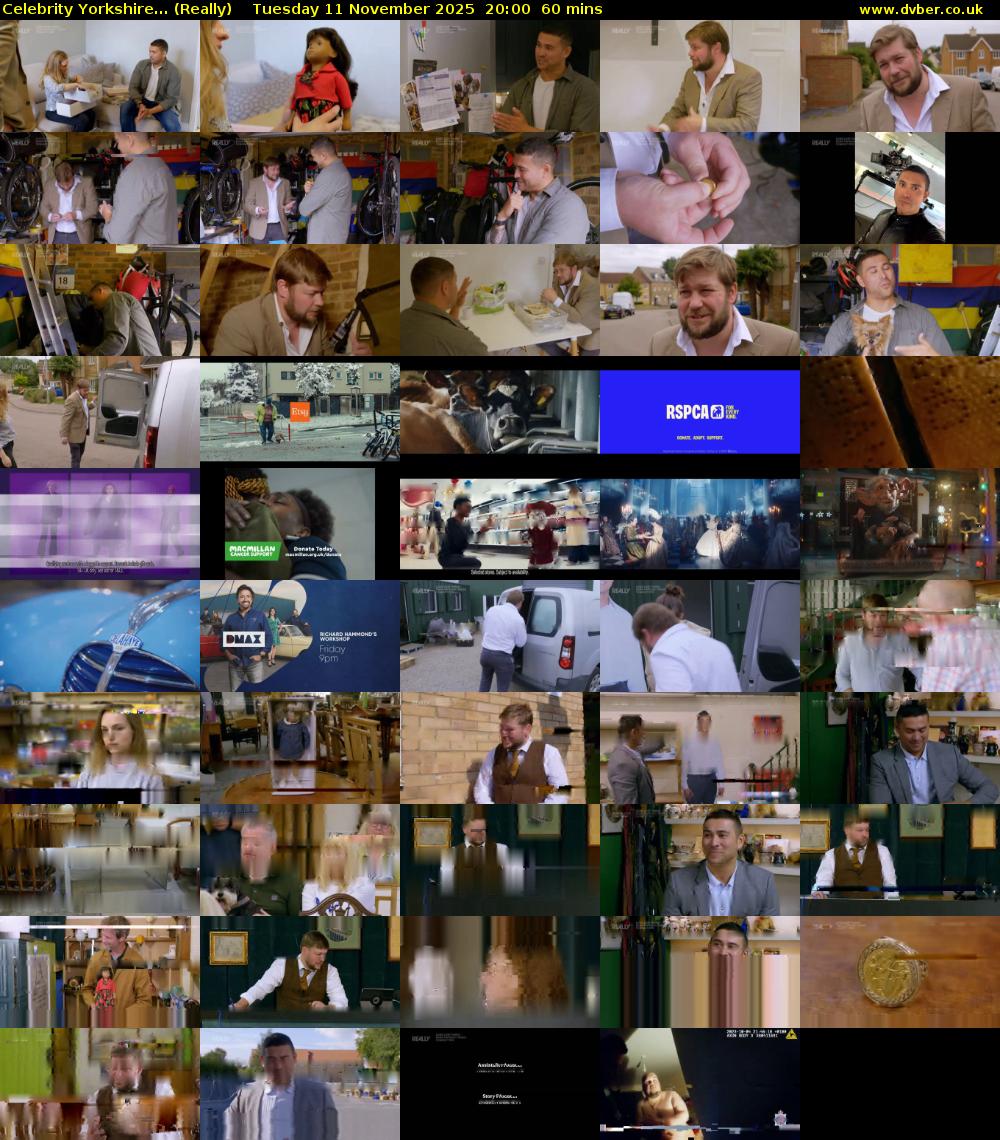Celebrity Yorkshire... (Really) Tuesday 11 November 2025 20:00 - 21:00