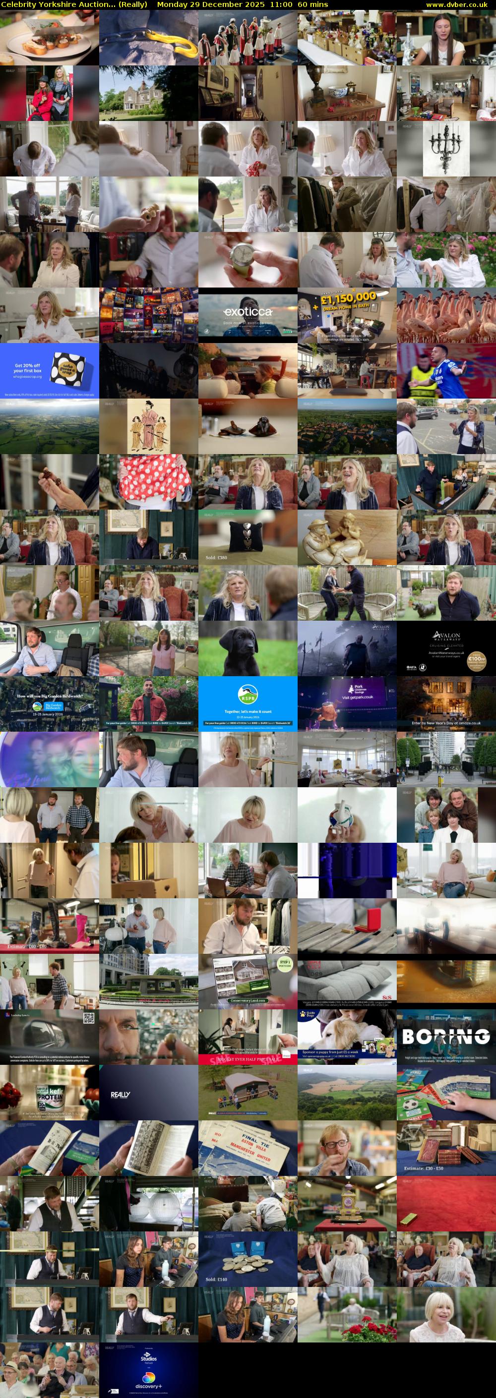 Celebrity Yorkshire Auction... (Really) Monday 29 December 2025 11:00 - 12:00