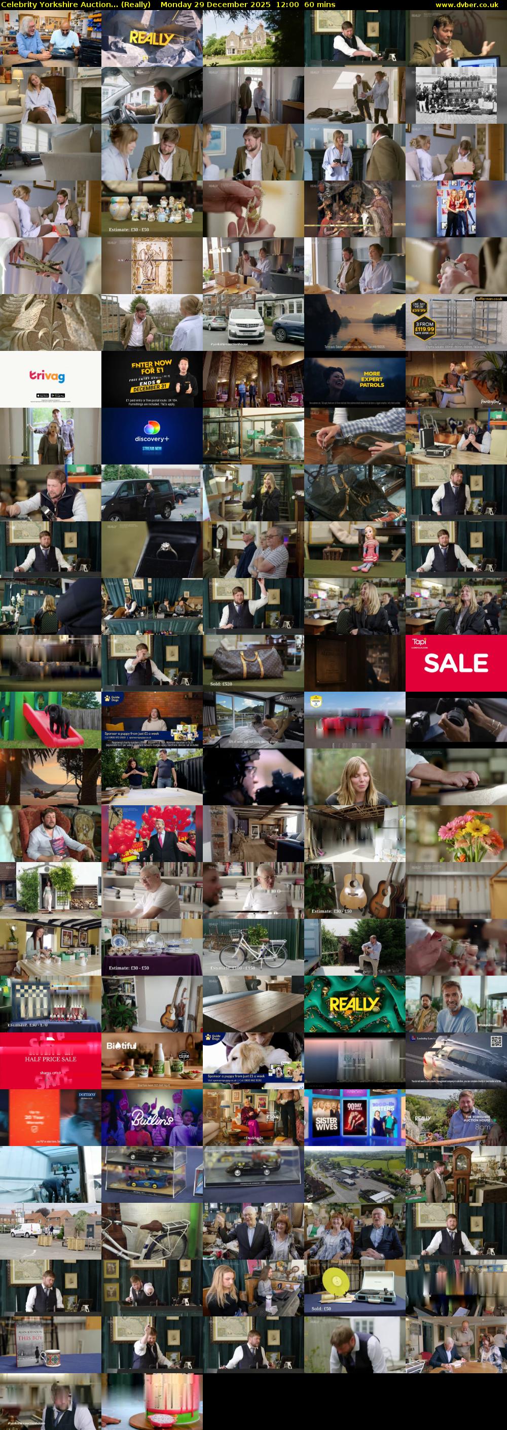 Celebrity Yorkshire Auction... (Really) Monday 29 December 2025 12:00 - 13:00
