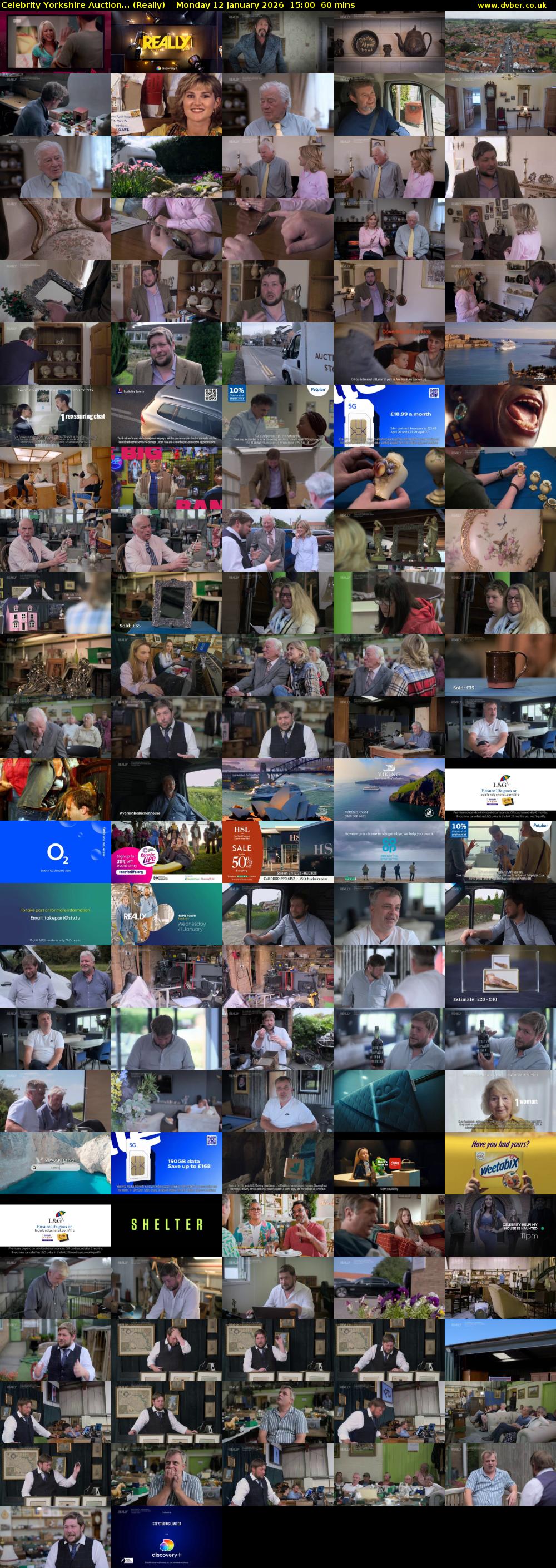 Celebrity Yorkshire Auction... (Really) Monday 12 January 2026 15:00 - 16:00