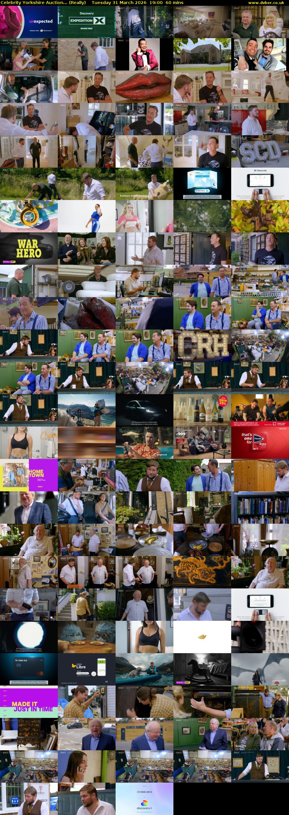 Celebrity Yorkshire Auction... (Really) Tuesday 31 March 2026 19:00 - 20:00