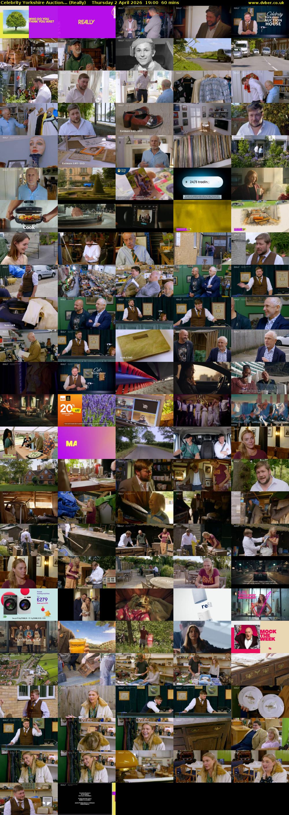 Celebrity Yorkshire Auction... (Really) Thursday 2 April 2026 19:00 - 20:00
